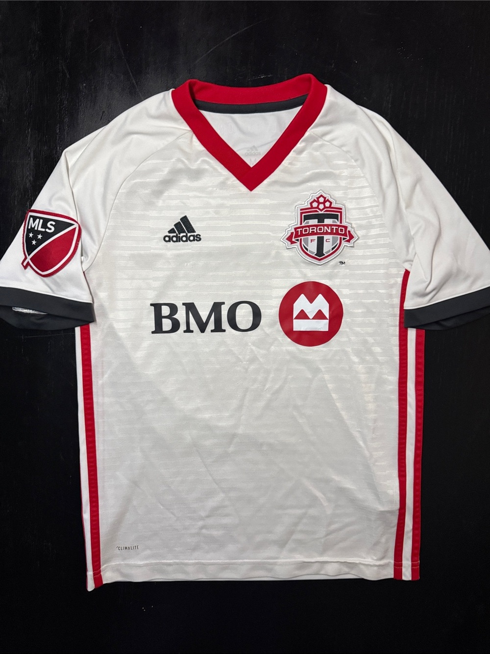 adidas White & Red Toronto FC Soccer Jersey - Kids